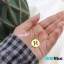 آویز گردنبند طلا 18 عیار طرح H (کد DN-P0546)