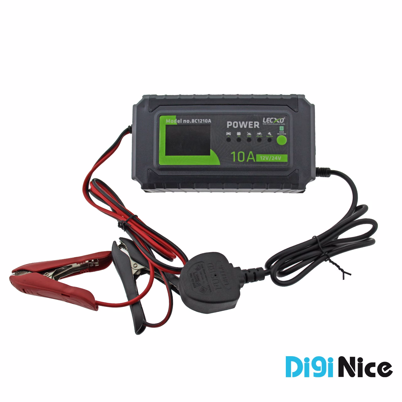 شارژر باتری خودرو و موتورسیکلت Lecxo مدل 10A 12V/24V