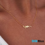 گردنبند طلا 18 عیار طرح LOVE