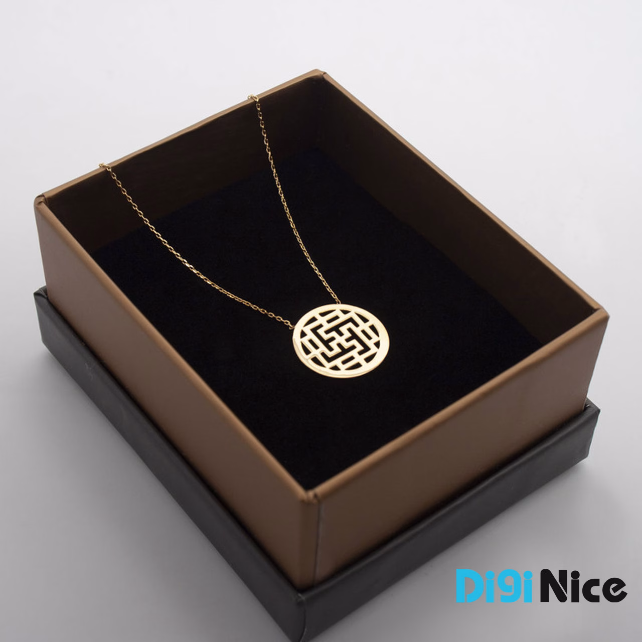 گردنبند طلا 18 عیار طرح اسلیمی
