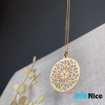 گردنبند طلا 18 عیار طرح اسلیمی
