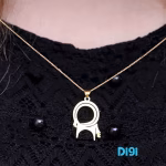 گردنبند طلا 18 عیار طرح بز