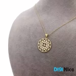 گردنبند طلا 18 عیار طرح دایره