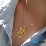 گردنبند طلا 18 عیار طرح عشق