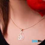 گردنبند طلا 18 عیار طرح عشق