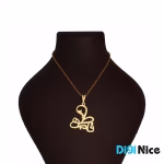 گردنبند طلا 18 عیار طرح فاطمه