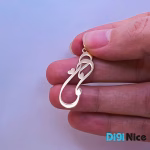 گردنبند طلا 18 عیار طرح مامان