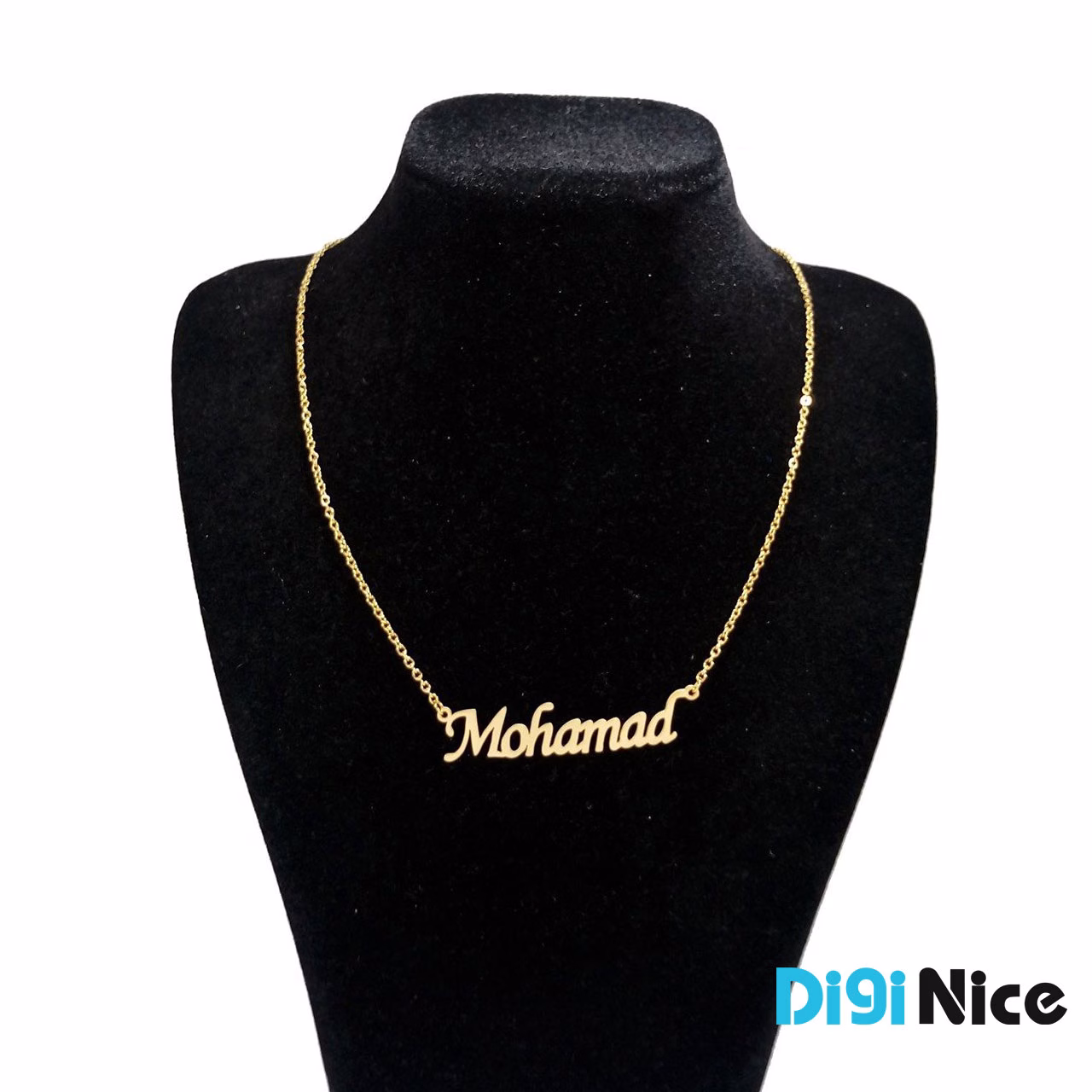 گردنبند طلا 18 عیار طرح محمد