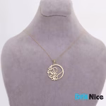 گردنبند طلا 18 عیار طرح که برای تو زنده ام