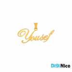 گردنبند طلا 18 عیار طرح Yousef یوسف
