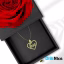 گردنبند طلا 18 عیار طرح LOVE