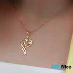 گردنبند طلا 18 عیار طرح حسن