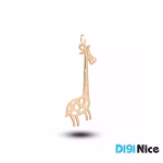 گردنبند طلا 18 عیار طرح زرافه
