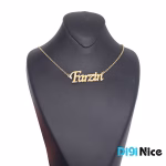 گردنبند طلا 18 عیار طرح فرزین