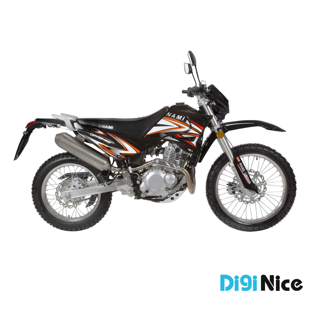 موتور سیکلت نامی تریل مدل QM249 رنگ مشکی- نمای بغل